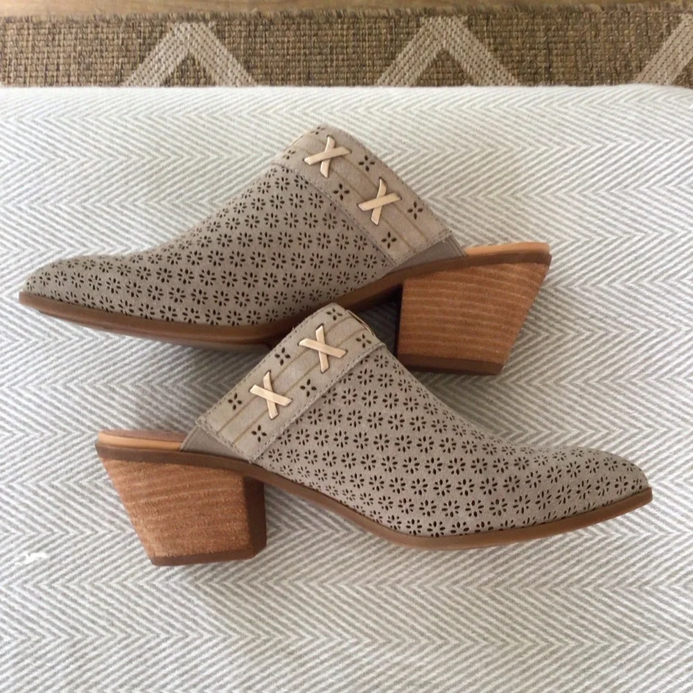 FRYE AND CO LEATHER CLOG/MULES SZ 9 like new western - Picture 3 of 5